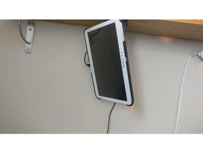 permanent tablet mount mobile phone tabet 3d print model - Mito3D