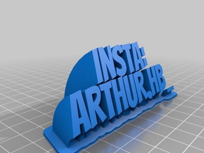 insta arthurhb office personalizzato 3d print model - Mito3D