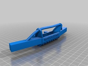 traxxas trx4 spor tampon eckig rc araç velociraptor 3d print model - Mito3D