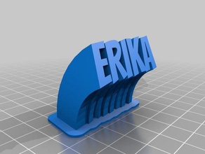 erika de la oficina personalizado 3d print model - Mito3D