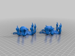 fucktopus mıknatıs delikleri modelleri 3d print model - Mito3D