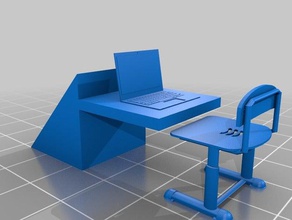 student desk ej 3d printing 3d print model - Mito3D