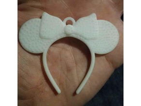 mini mouse headband keychain 3d printing mickey 3d print model - Mito3D