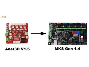 upgrading anet3d v15 board mks gen 14 printing anet upgrade 3d print model - Mito3D