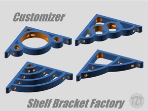 customizer shelf bracket factory organization 3d print model - Mito3D