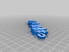 özelleştirilmiş iamburnystext adı Anahtarlık frontdoor benim organizasyon 3d print model - Mito3D