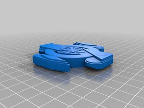 beyblade estourar a estrela, o atacante camada personalizada 3d impressão 3d print model - Mito3D