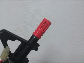 flash hider 14mm ccw construction toys airsoft flashhider 3d print model - Mito3D