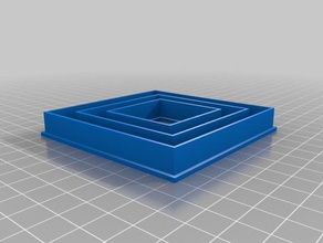 square cookie cutter set kitchen dining fondant 3d print model - Mito3D