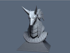 stargate anubis kafa Heykeli yaratıklar tanrısı ideaform3d maske 3d print model - Mito3D