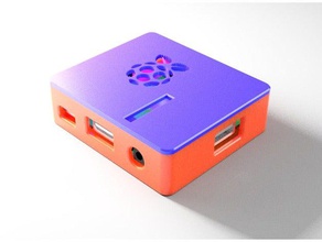 raspberry pi 3 type a+ universal parameter driven case camera arm electronics screwless snapfit 3d print model - Mito3D