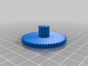 gear cog 60 3d printing 3d print model - Mito3D