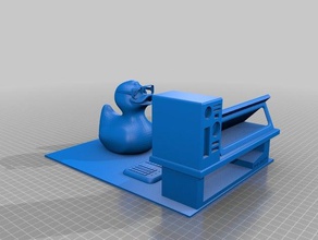 les programmeurs de canard en plastique jouets jeux code codage ordinateur jeu helper pcb programmeur programmation 3d print model - Mito3D
