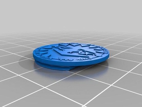 copy skyrim septim coin single 3d printing 3d print model - Mito3D