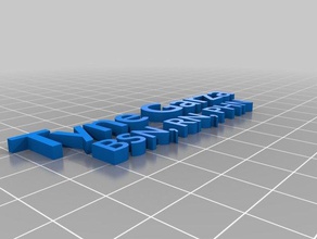 garza nameplate signs & logos customized 3d print model - Mito3D