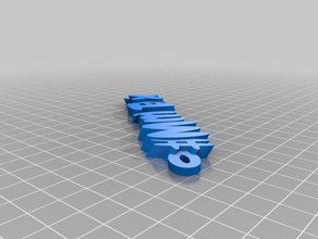 özelleştirilmiş iamburnystext adım momstaxi Anahtarlık organizasyon 3d print model - Mito3D