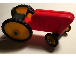 Traktor Fahrzeuge Kinder Spielzeug 3d print model - Mito3D