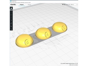 d&d mini lisse arrondie numérotés bases 4-6 les jouets jeux 3d print model - Mito3D