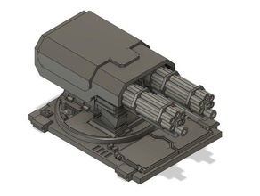 twin canhão de assalto jogos 3d print model - Mito3D