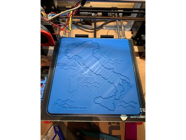 puzzle italia di apprendimento 3D print model - Mito3D