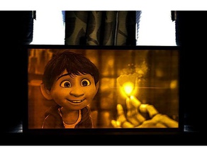 coco filme lithophane Arte 2d disney gadunky a pixar 3d print model - Mito3D