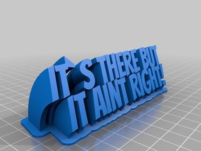 its there but aint right office customized 3d print model - Mito3D