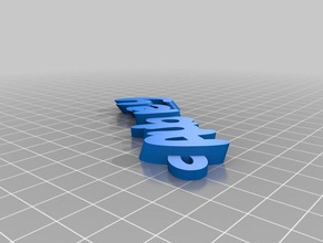 aubrey Schlüsselbund Schlüsselanhänger angepasst 3d print model - Mito3D