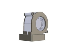 sunon 5020 ventilador radial adaptador 4015 fã 3d a impressora partes 4016 de condutas ventilação 3d print model - Mito3D