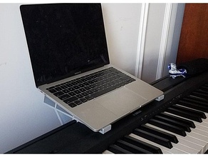 piano laptop bracket art tools digital mount stand music musical instrument yamaha p71 3d print model - Mito3D