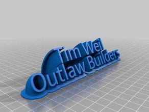 tim weil office personalizzato 3d print model - Mito3D