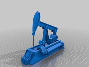 war gaming nodding donkey oil pump games 40k terrain wargaming 3d print model - Mito3D