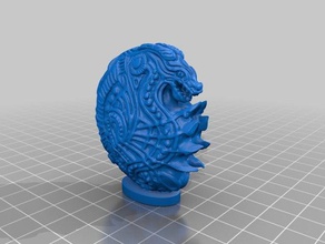 dragon tekerlek heykeller 3d print model - Mito3D