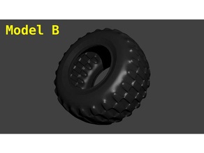 pneu de voiture rc des véhicules auto baja rey buggy le pneumatiques tlguid traxxas roue 3d print model - Mito3D