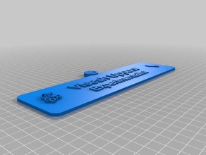 il mio personalizzato custumizable targhetta icone ufficio 3d print model - Mito3D