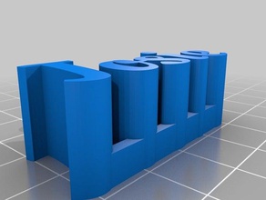 josies 3d nome stand sculture personalizzato 3d print model - Mito3D