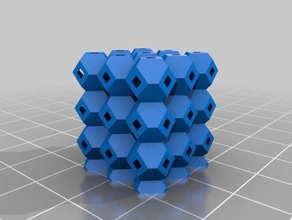 anti-warping block octahedrons engineering customized 3d print model - Mito3D
