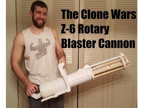 z-6 rotary blaster cannon clone wars props battlefront 2 heavy trooper gun minigun prequels star weapons 3d print model - Mito3D