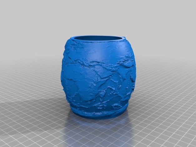 Erde Pflanzer spiral-print-direct-Modell outdoor Garten pot spiral vase spiral-vase-Modus drucken 3D print model - Mito3D