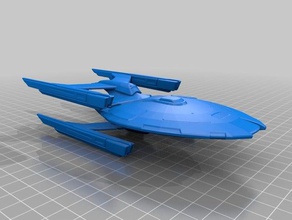 star trek fédération dakota classe 3d de l'impression la flotte 3d print model - Mito3D