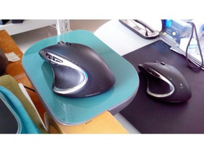 poang mouse rest computer ikea pad 3d print model - Mito3D
