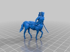 centaur miniature 1 creatures centaurs dnd fantasy gaming horse miniatures monster roleplaying rpg tabletop 3d print model - Mito3D