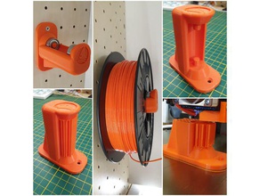 filament spool wallmount 3d printer accessories holder wall mount 3d print model - Mito3D