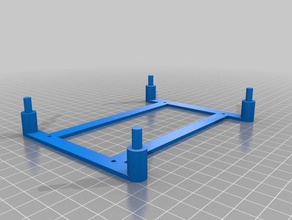 anet a6 bandeja apilable volver a montar lcd12864 base la electrónica personalizado 3d print model - Mito3D