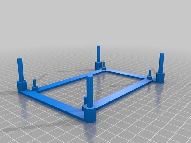 anet a6 bandeja apilable trigorilla monte detrás de la pantalla lcd part2 electrónica personalizado 3D print model - Mito3D