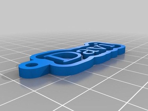 davi llaveros personalizado 3d print model - Mito3D