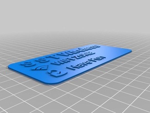 il mio personalizzato segnale wi-fi arredamento 3d print model - Mito3D