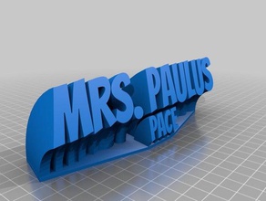 paulus ofis özelleştirilmiş 3d print model - Mito3D