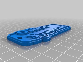 de la oficina llaveros personalizado 3d print model - Mito3D