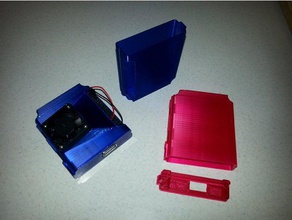 raspberry pi 3+ vazo bir durumda tek kabuk bağlantı elemanları elektronik 3d print model - Mito3D