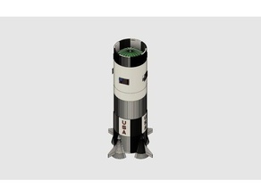 saturn-Rakete erste Stufe der Montage Modelle 3d print model - Mito3D